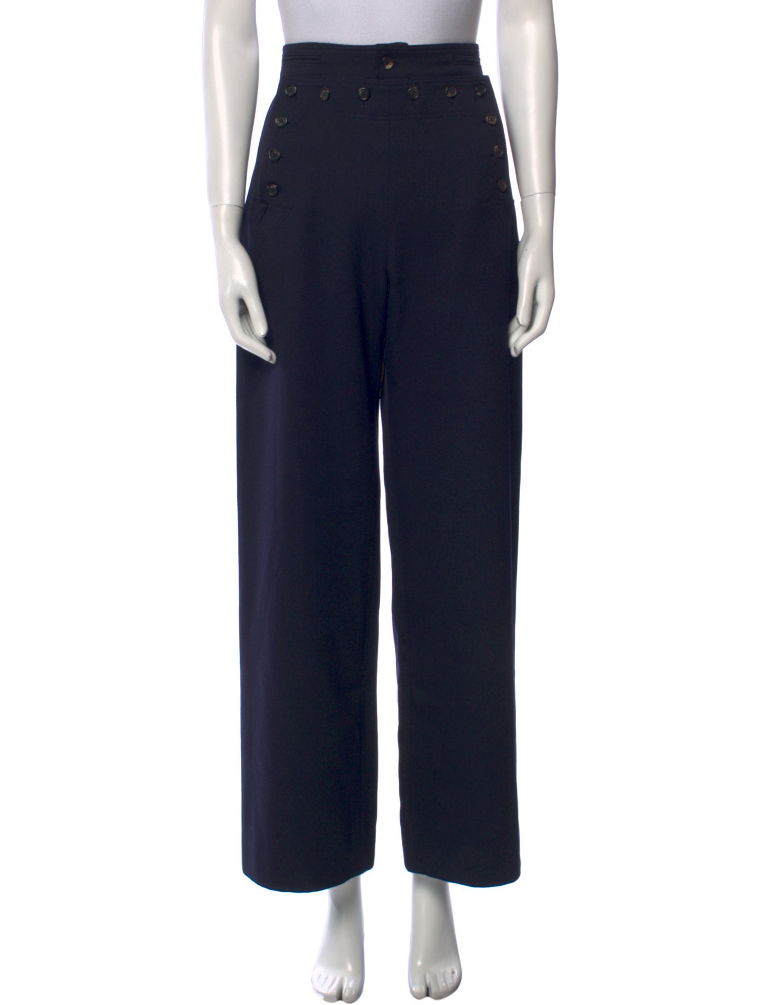 BODE Virgin Wool Wide Leg Pants