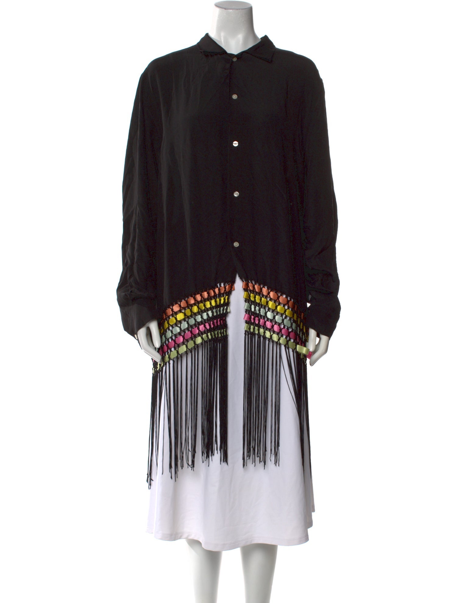 BODE Silk Long Sleeve Tunic