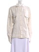 BODE Linen Long Sleeve Button-Up Top