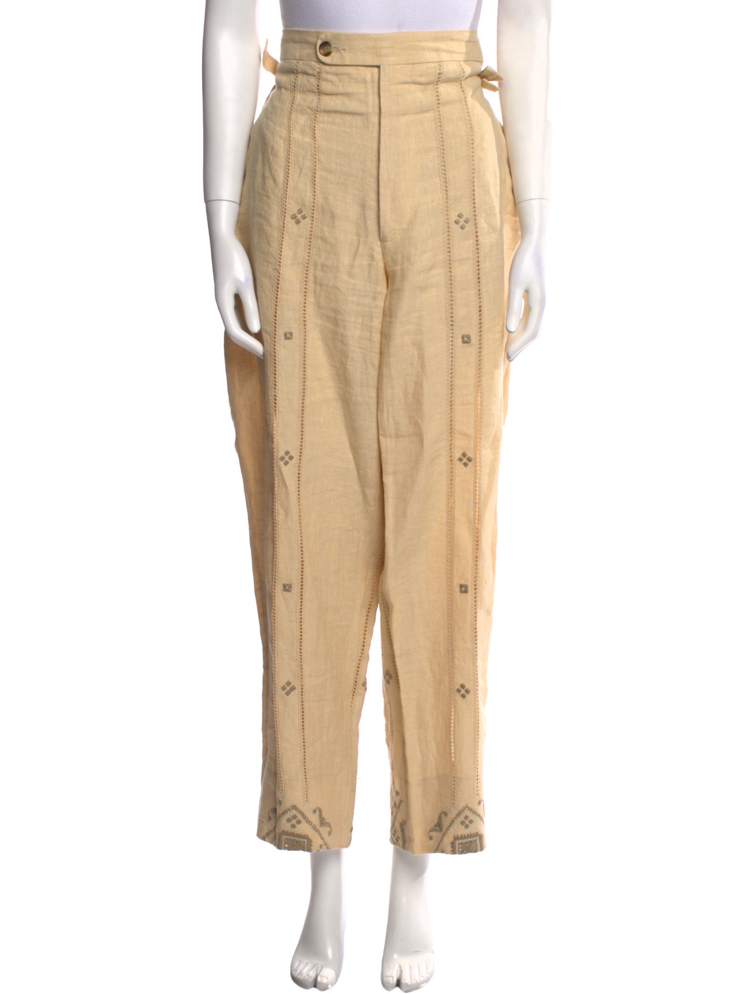 BODE Linen Wide Leg Pants
