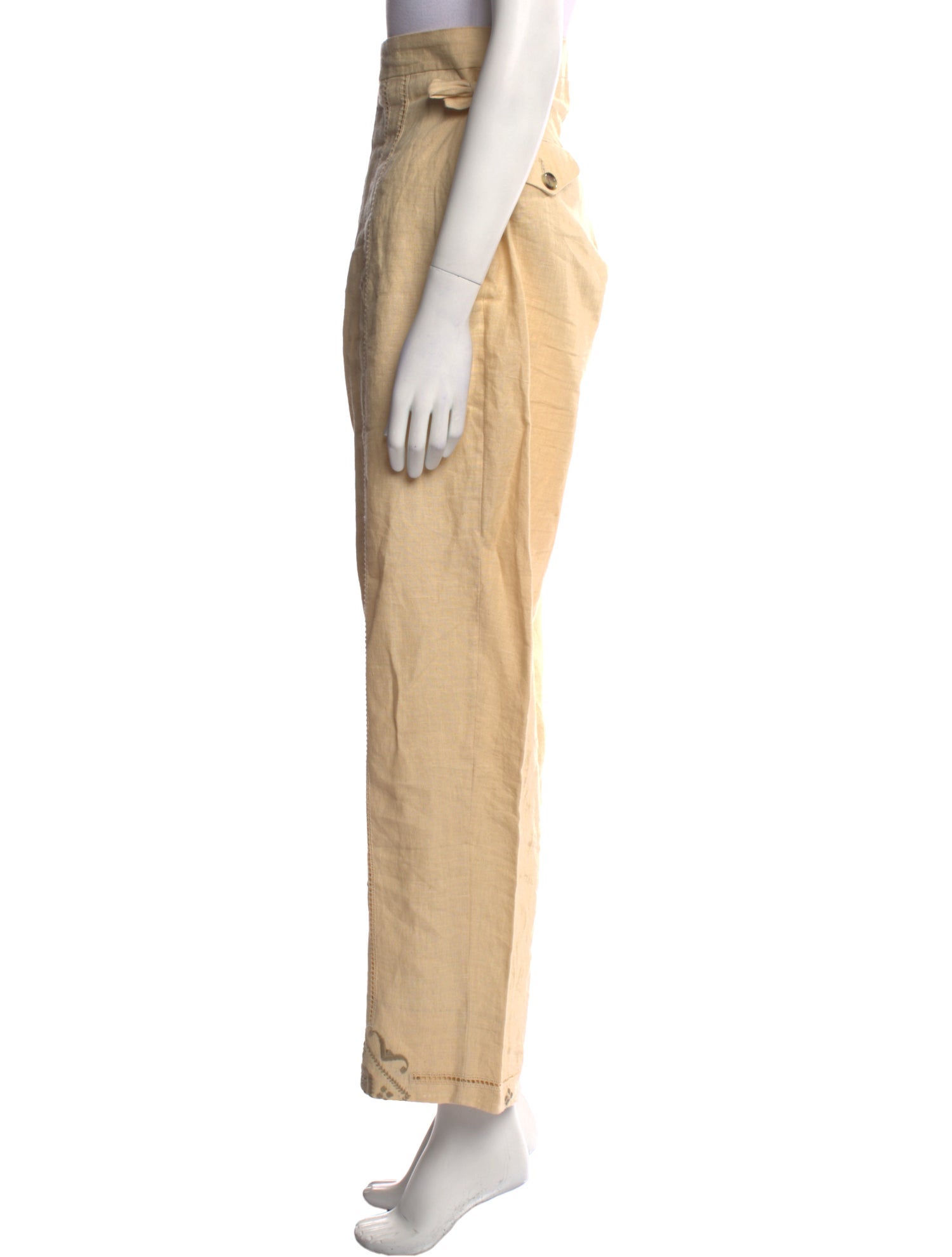 BODE Linen Wide Leg Pants