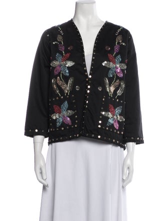 BODE Floral Print Jacket