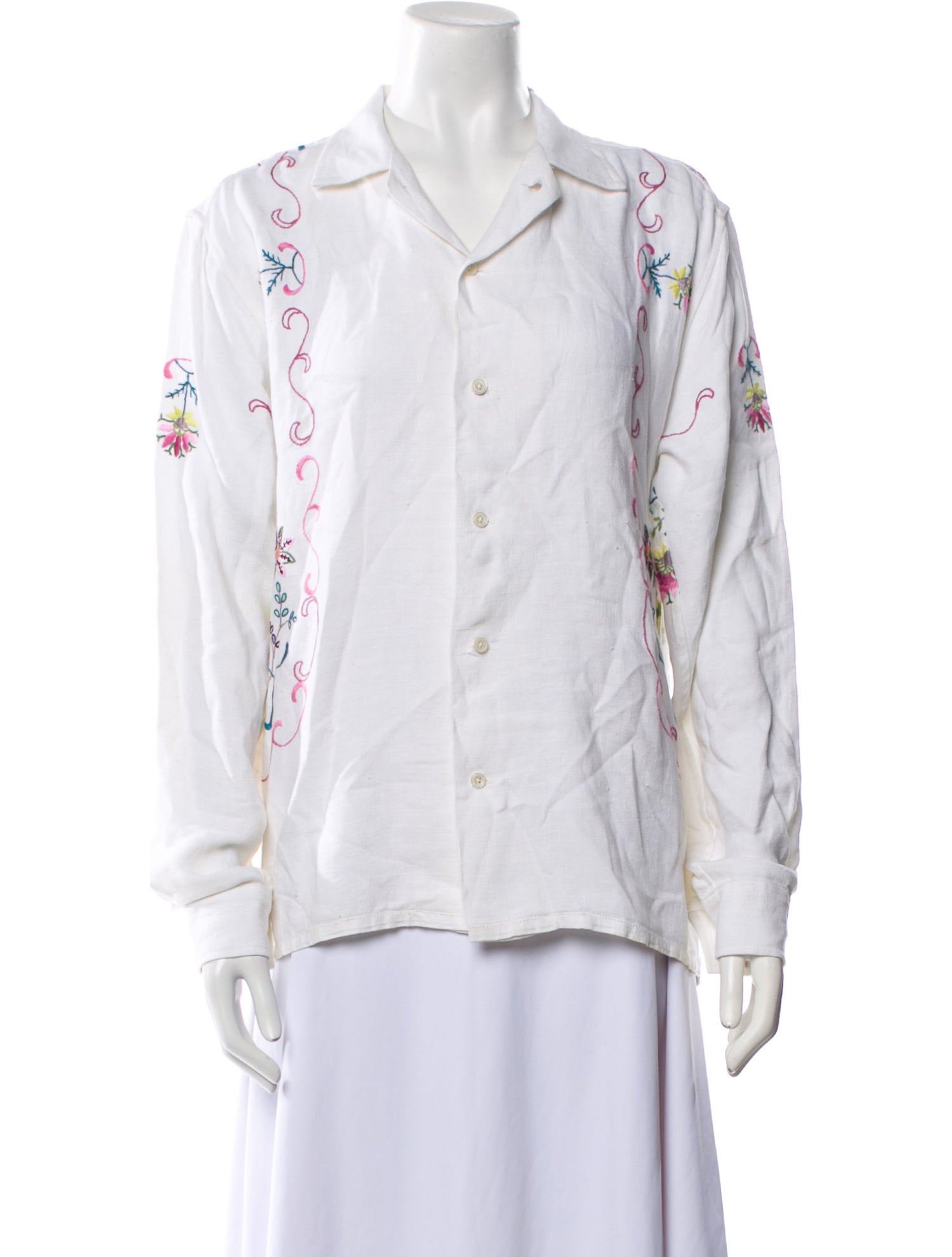 BODE Long Sleeve Button-Up Top