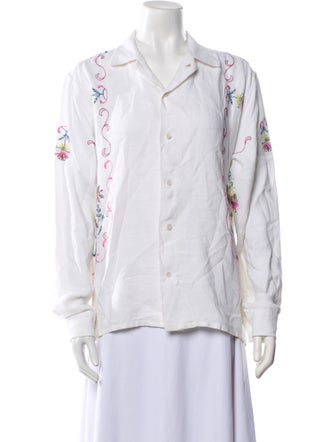 BODE Long Sleeve Button-Up Top