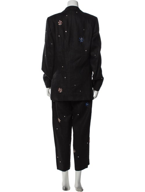 BODE Linen Floral Print Pantsuit