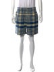 BODE Plaid Print Flat Front Shorts