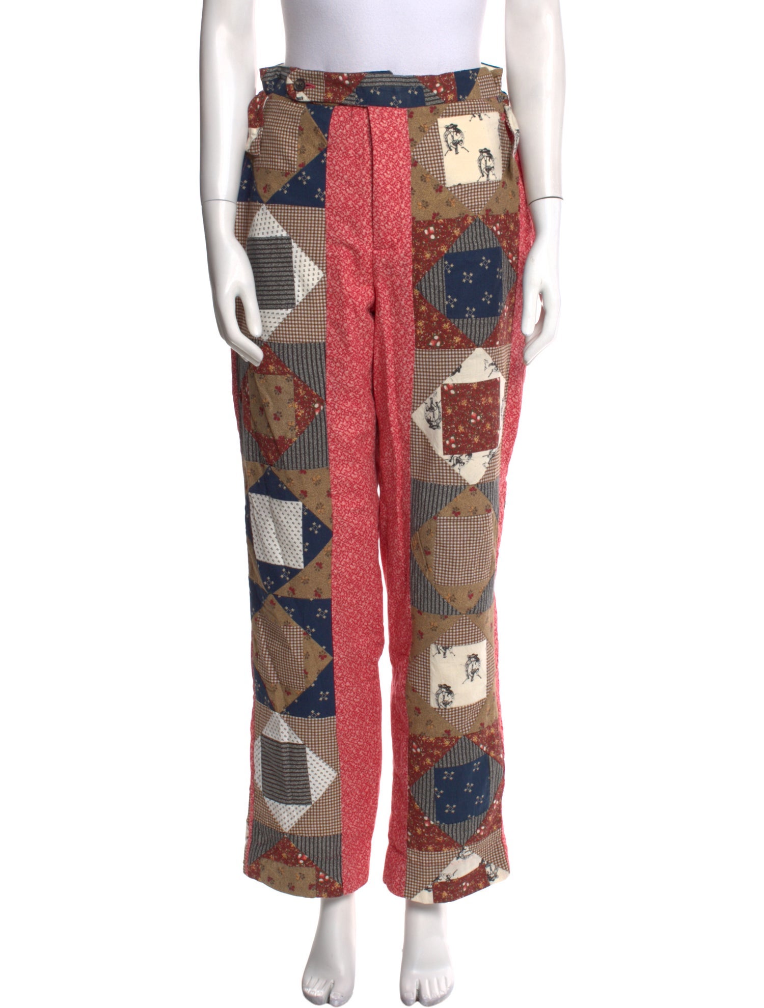 BODE Printed Wide Leg Pants