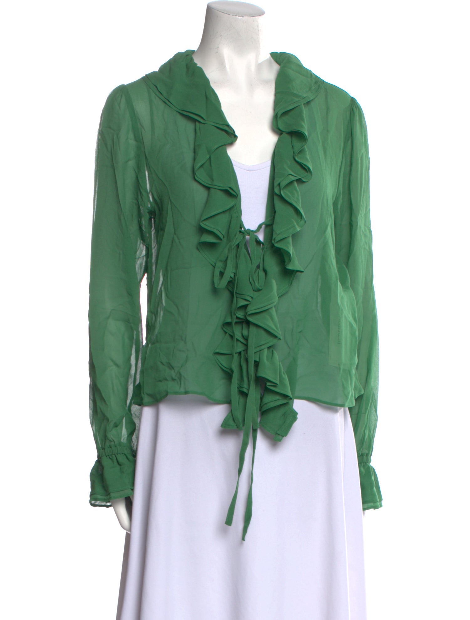 BODE Silk Cowl Neck Blouse