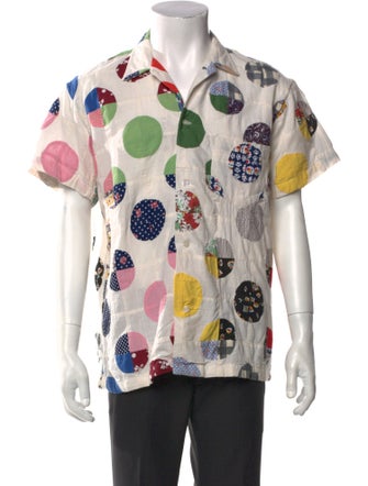 BODE Polka Dot Print Short Sleeve Shirt