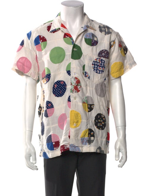 BODE Polka Dot Print Short Sleeve Shirt