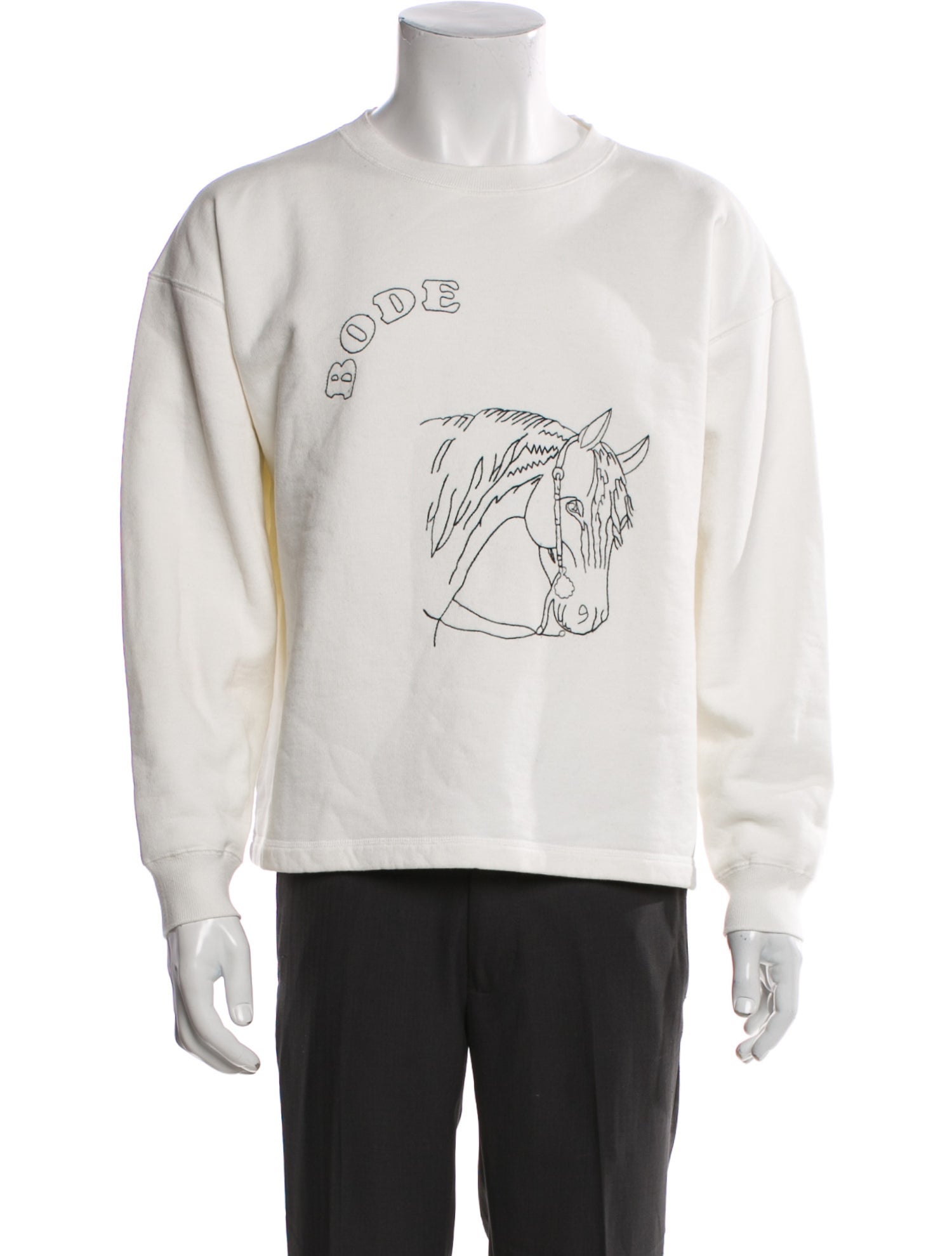 BODE Graphic Print Crew Neck Sweatshirt