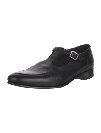 BODE Leather Cutout Accent Monk Straps