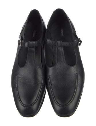 BODE Leather Cutout Accent Monk Straps