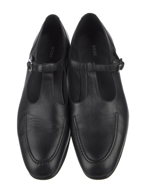 BODE Leather Cutout Accent Monk Straps
