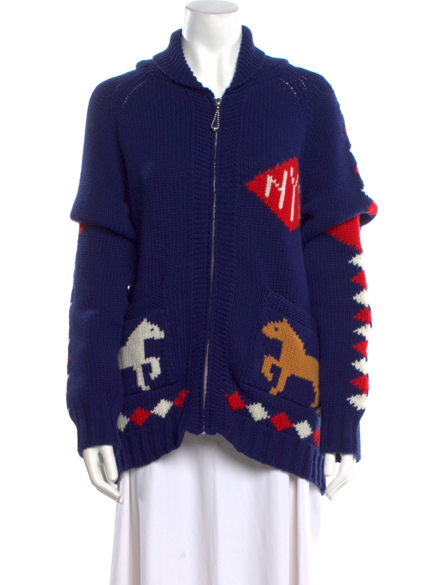 BODE Merino Wool Printed Sweater w/ Tags