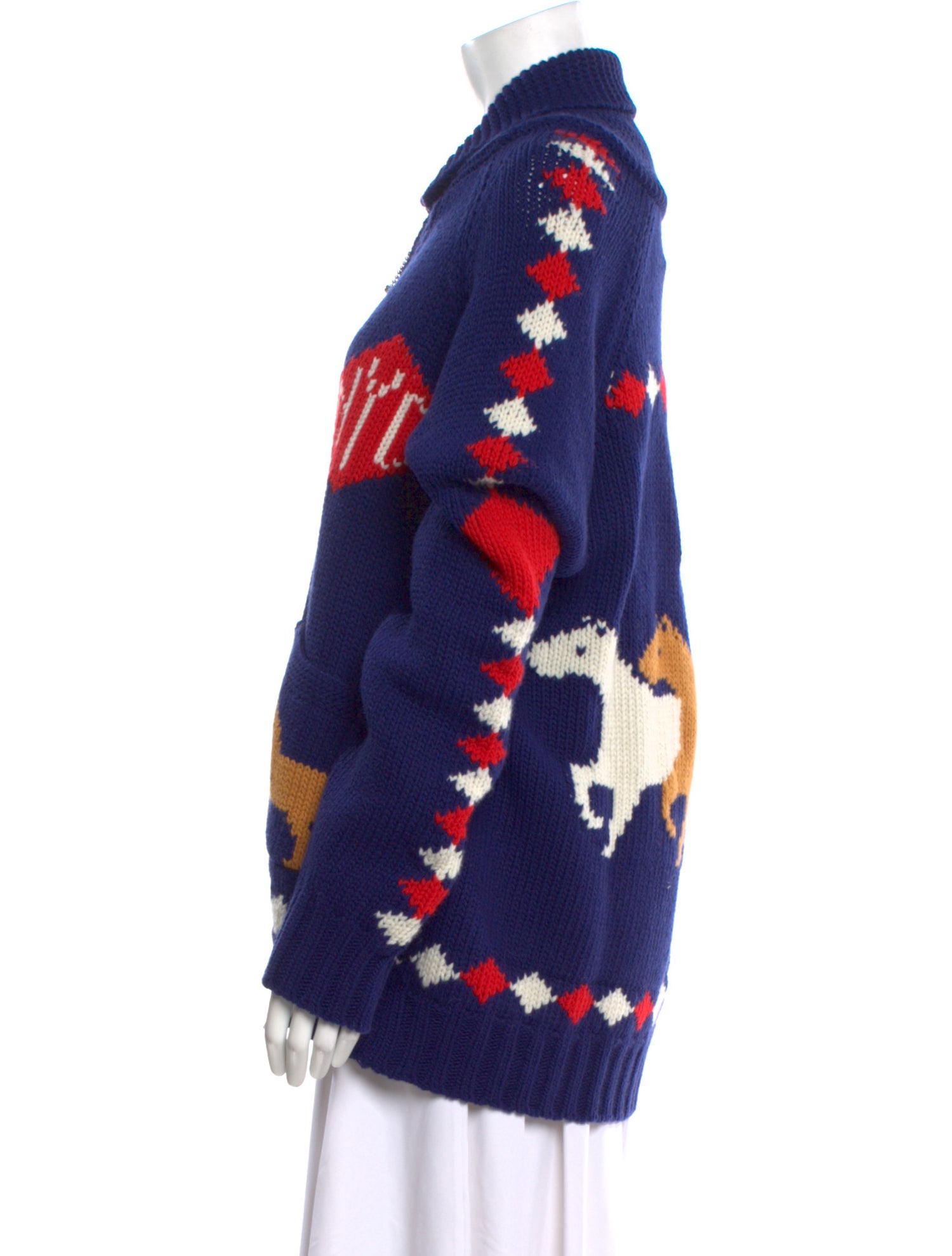 BODE Merino Wool Printed Sweater w/ Tags