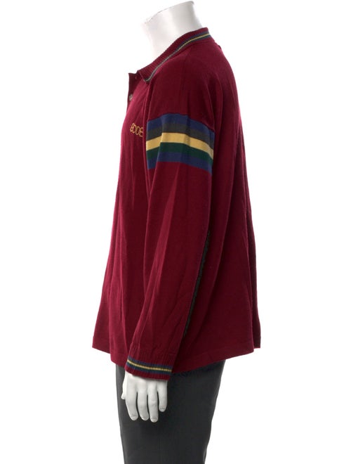 BODE Merino Wool Mock Neck Polo Sweater