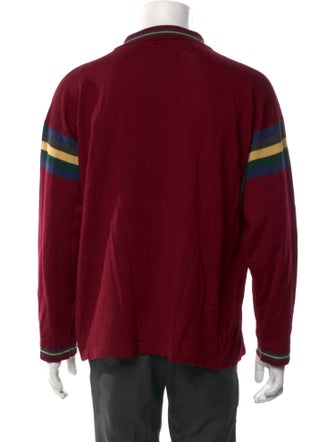 BODE Merino Wool Mock Neck Polo Sweater