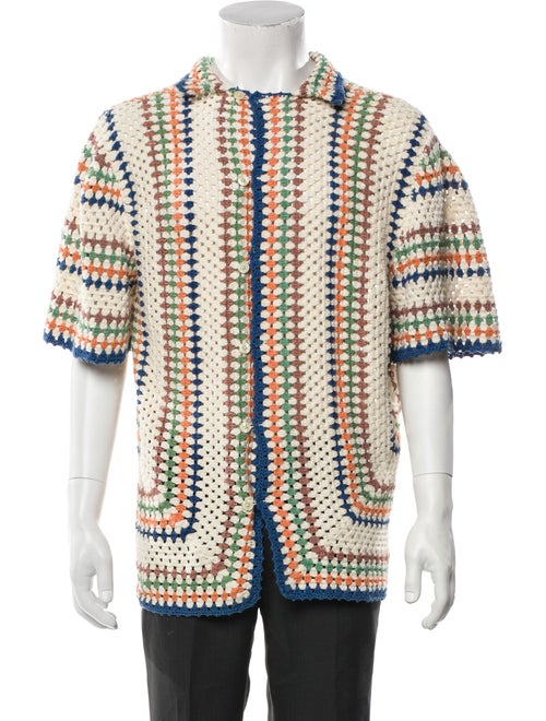 BODE Patterned Short Sleeve Shirt