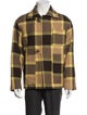 BODE Wool Plaid Print Peacoat