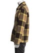 BODE Wool Plaid Print Peacoat