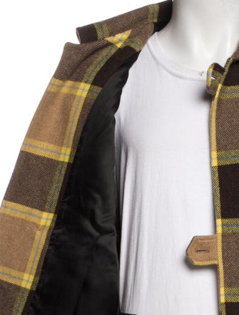 BODE Wool Plaid Print Peacoat