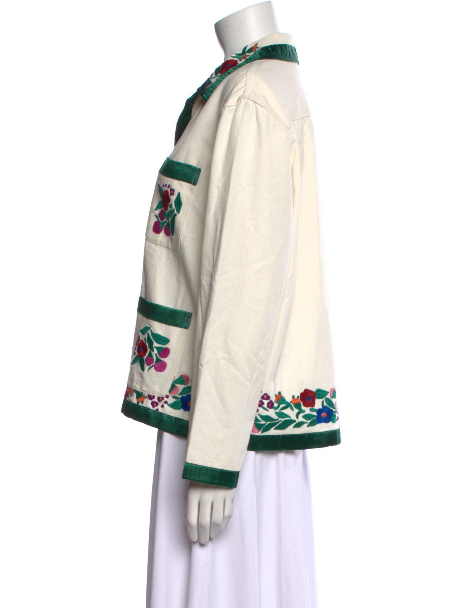 BODE Printed Long Sleeve Button-Up Top