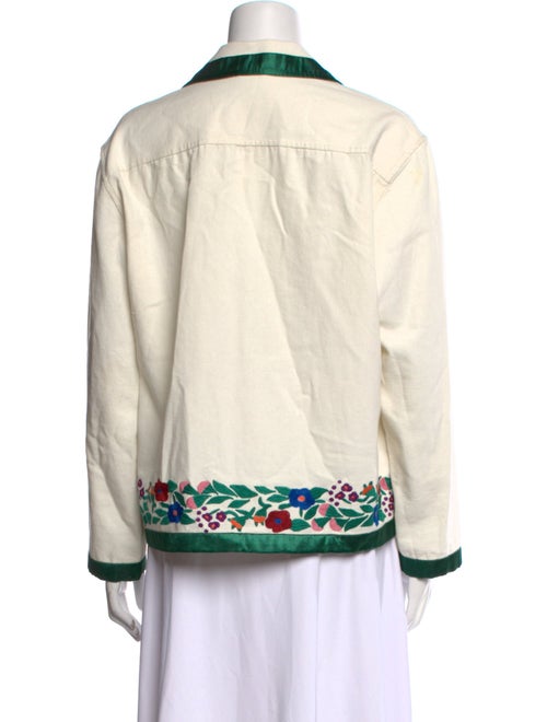 BODE Printed Long Sleeve Button-Up Top