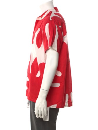 BODE Red Picnic Table Printed Shirt