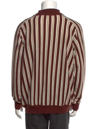BODE Virgin Wool Striped Polo Sweater