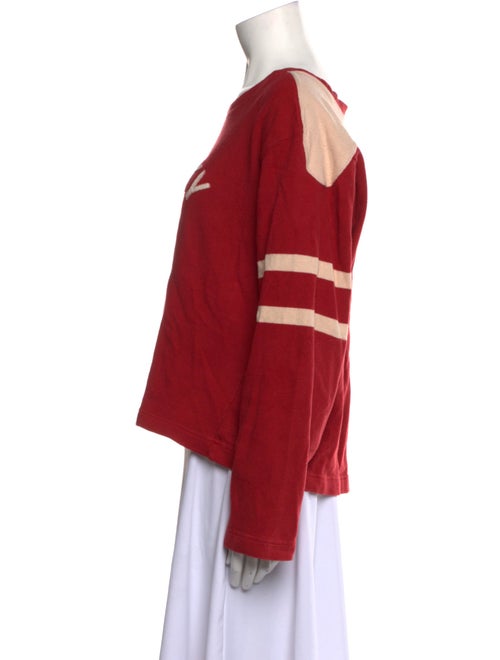 BODE Graphic Print Scoop Neck Sweatshirt