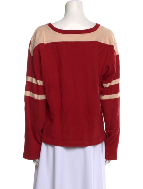 BODE Graphic Print Scoop Neck Sweatshirt