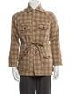 BODE Merino Wool Plaid Print Utility Jacket