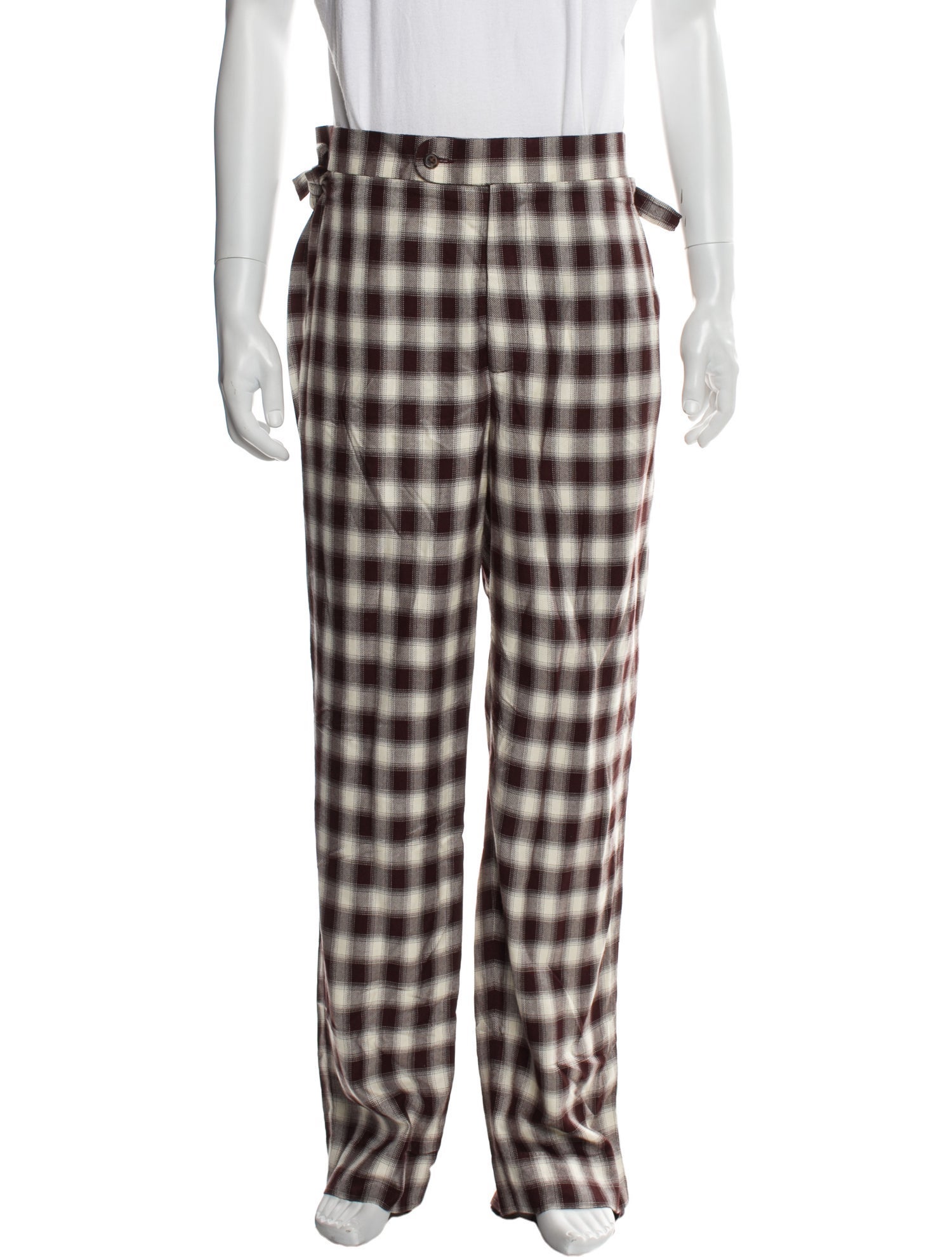 BODE Plaid Print Wide Leg Pants w/ Tags