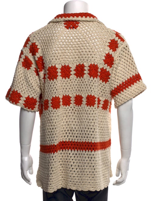 BODE Printed V-Neck Cardigan