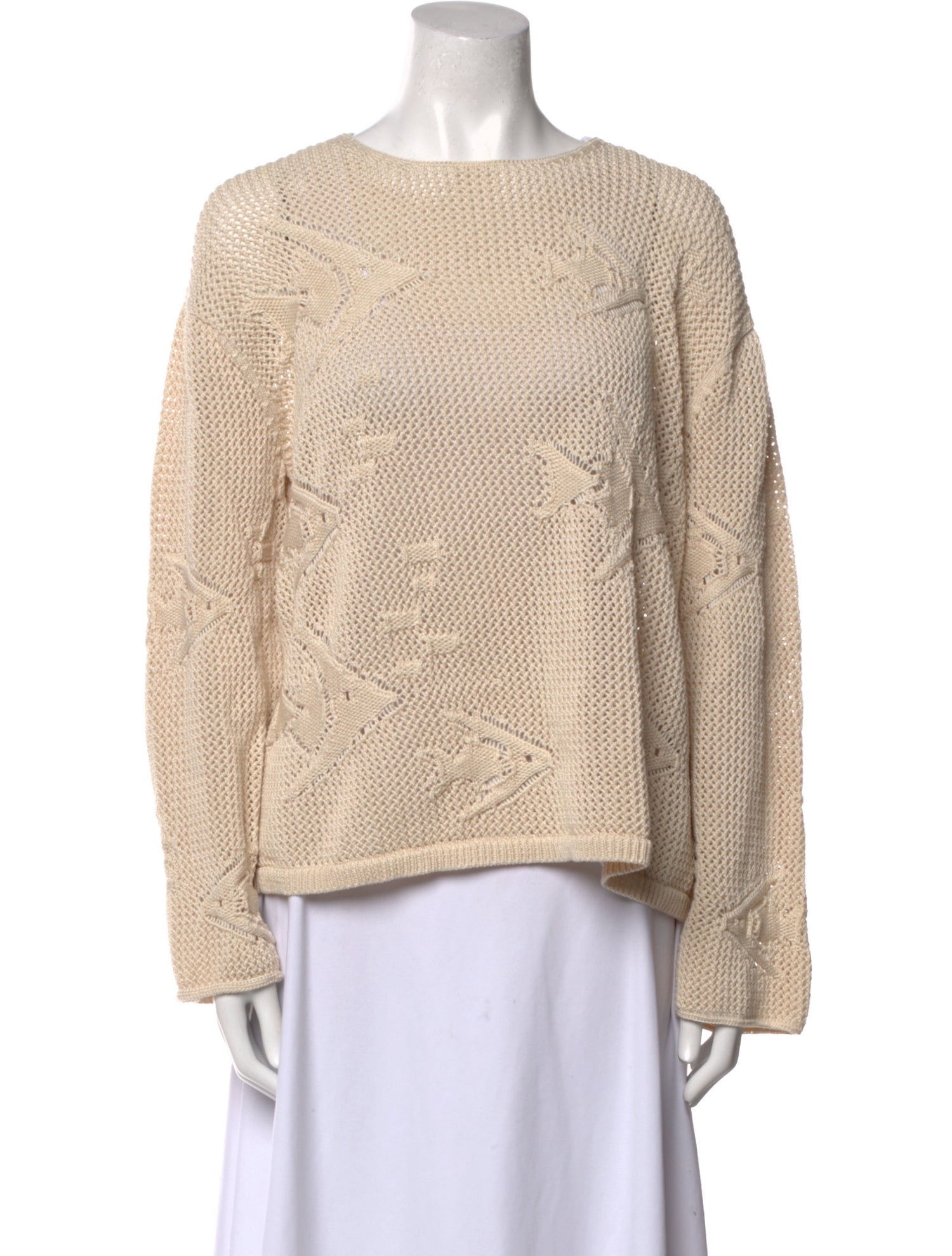 BODE Bateau Neckline Long Sleeve Sweatshirt