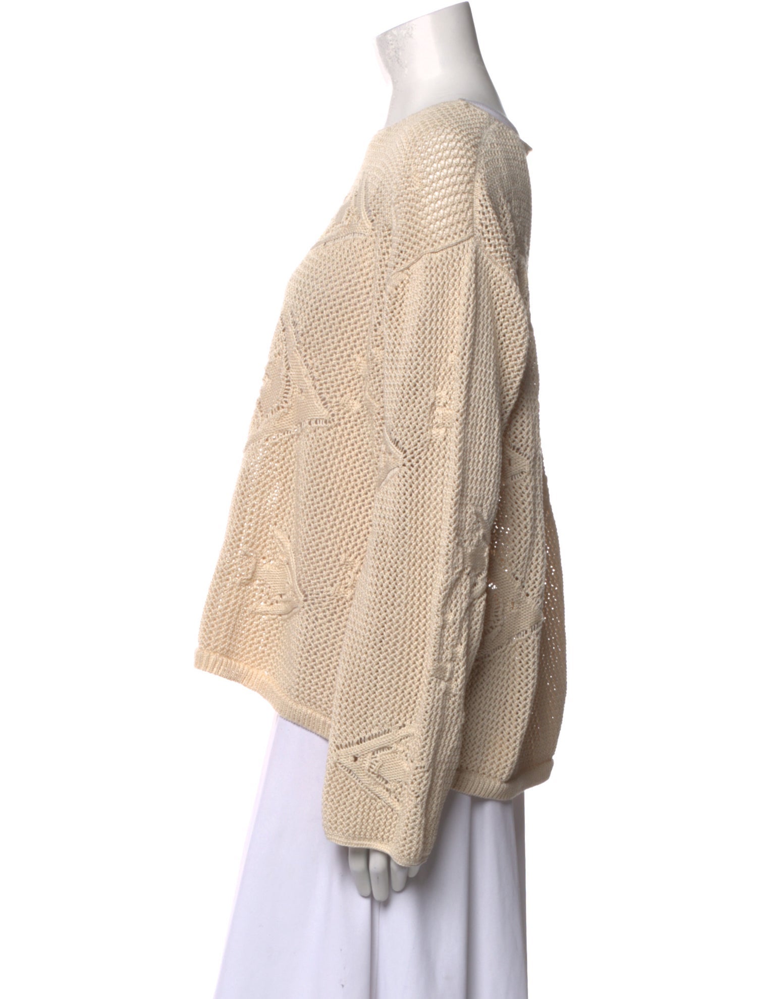 BODE Bateau Neckline Long Sleeve Sweatshirt