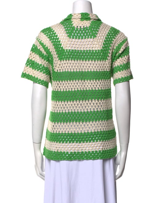 BODE Printed Mock Neck Polo