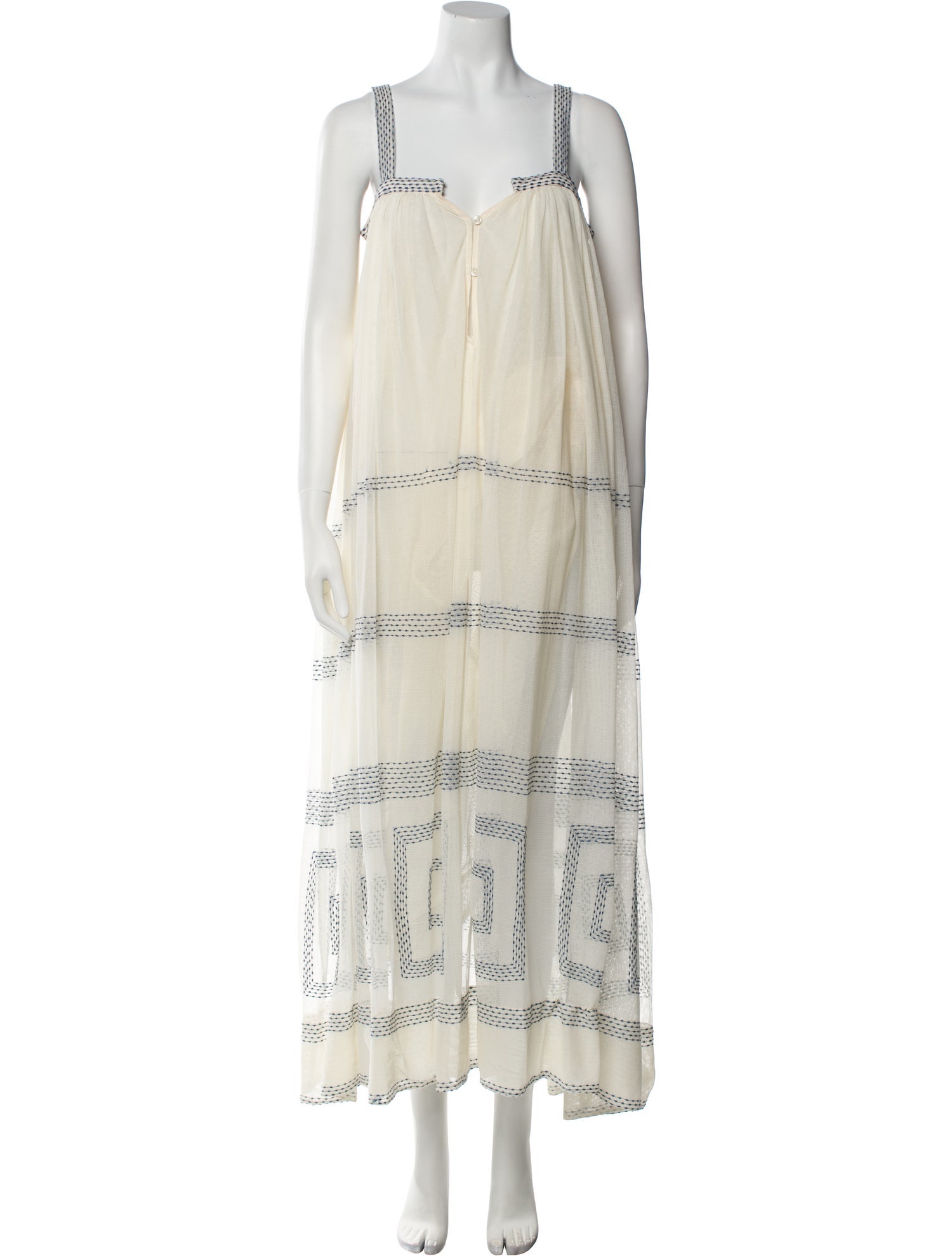 BODE Printed Long Dress