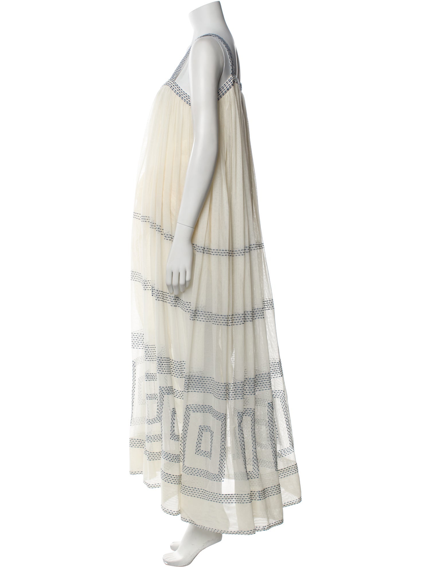 BODE Printed Long Dress