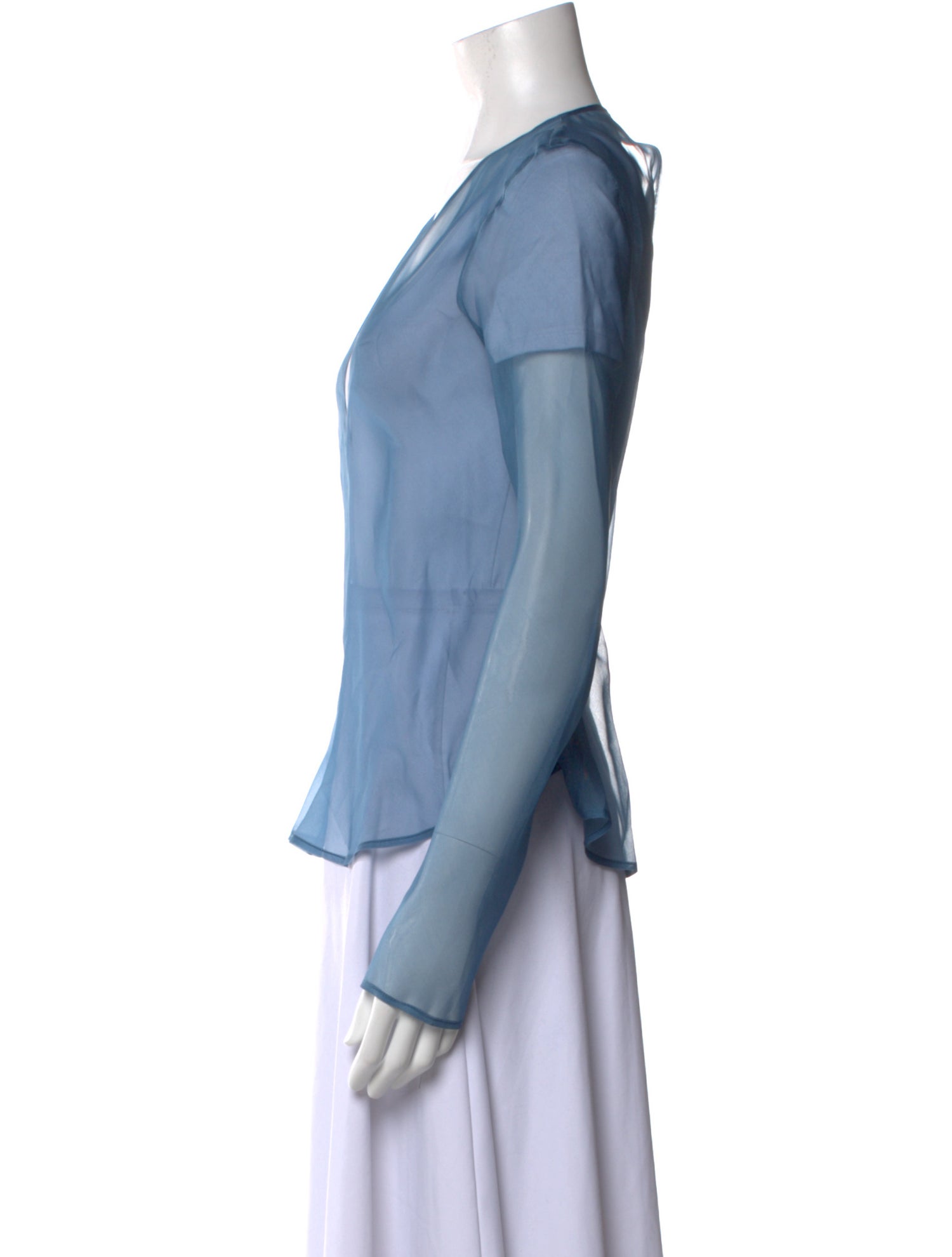 BODE V-Neck Long Sleeve Blouse