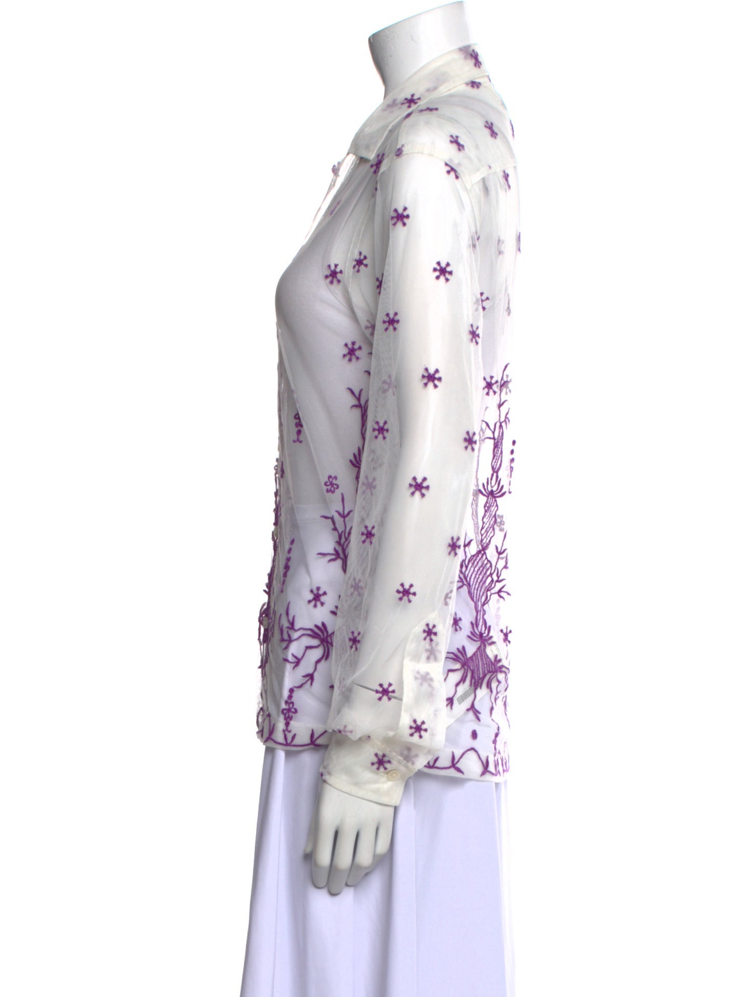 BODE Nylon Floral Print Blouse w/ Tags