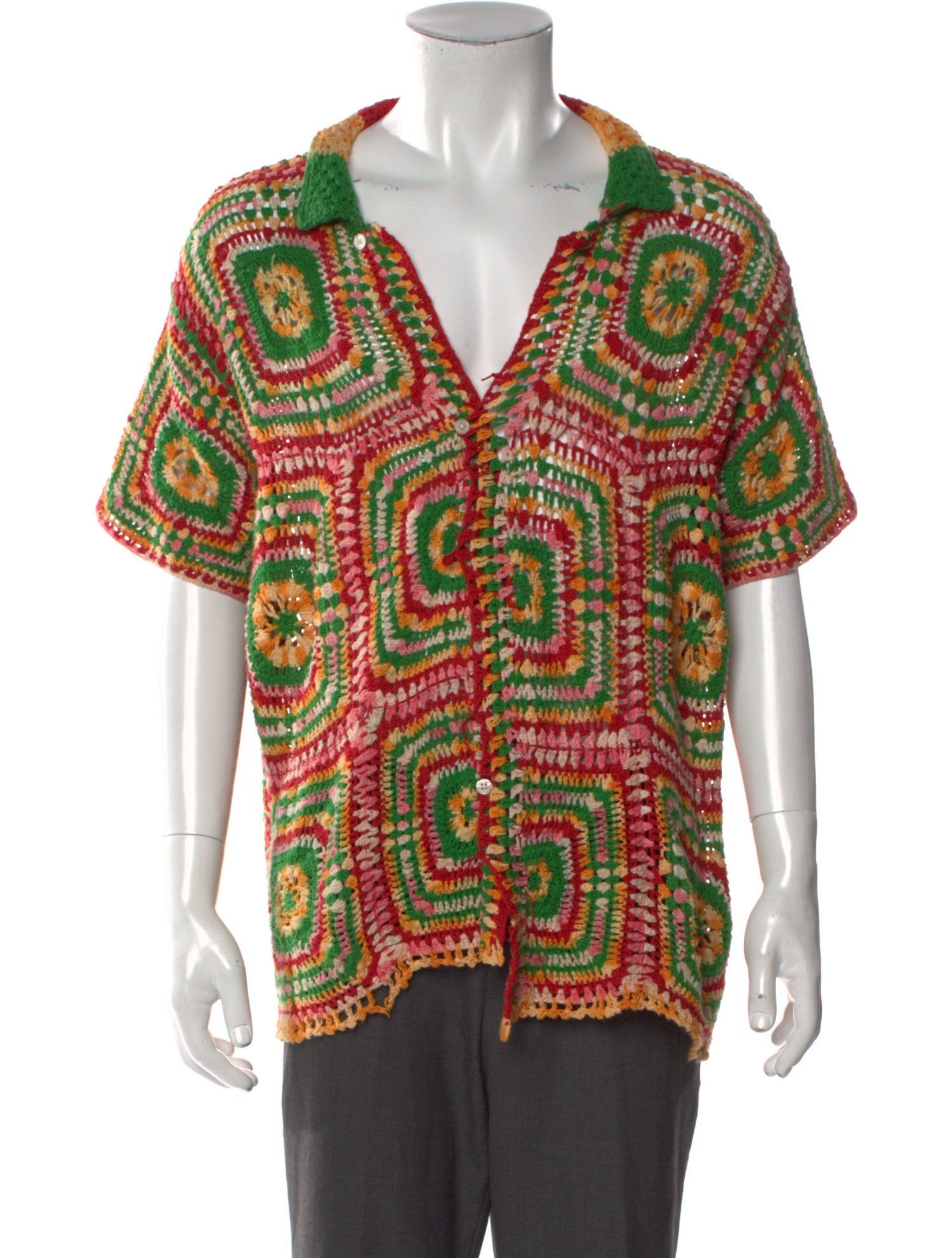 BODE Printed Short Sleeve Shirt