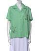 BODE Short Sleeve Button-Up Top
