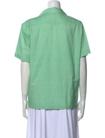 BODE Short Sleeve Button-Up Top