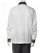 BODE Colorblock Pattern Long Sleeve Tuxedo Shirt