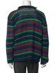 BODE Striped Mock Neck Cardigan
