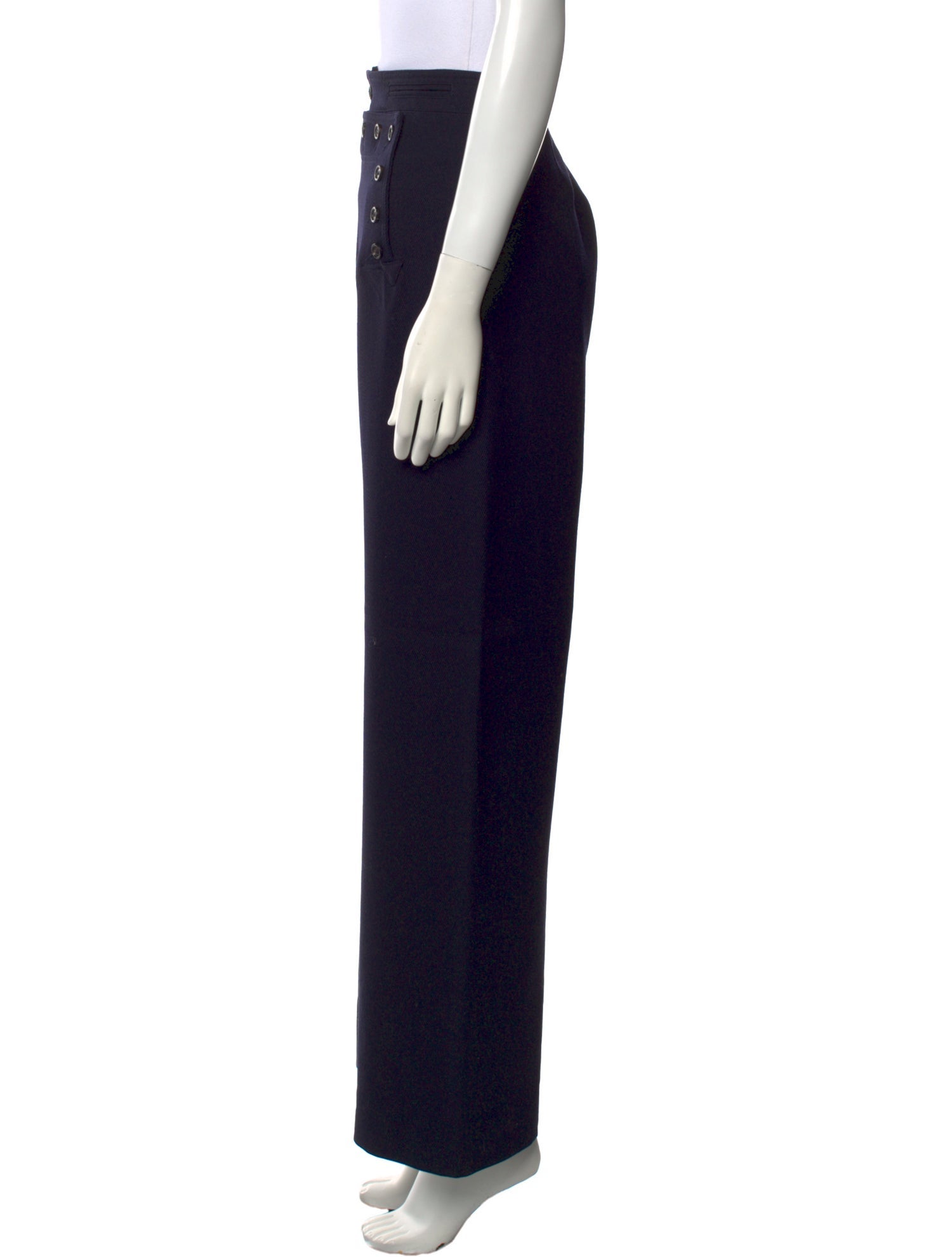 BODE Virgin Wool Wide Leg Pants