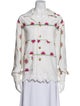 BODE Printed Long Sleeve Button-Up Top