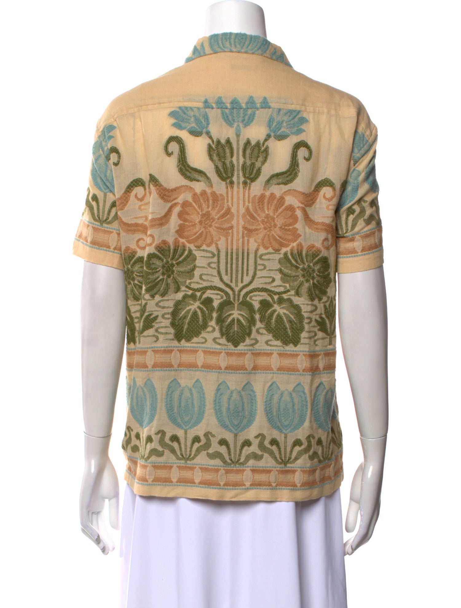 BODE Printed V-Neck Blouse